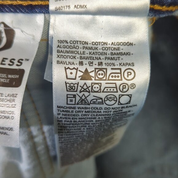 Levi's Jeans 36x32 Fits 36x30 Blue 550 Relaxed Fit Tapered Leg Denim - Picture 9 of 11